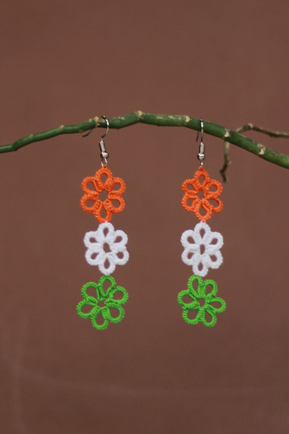 Knots to Node | Tricolor Earrings