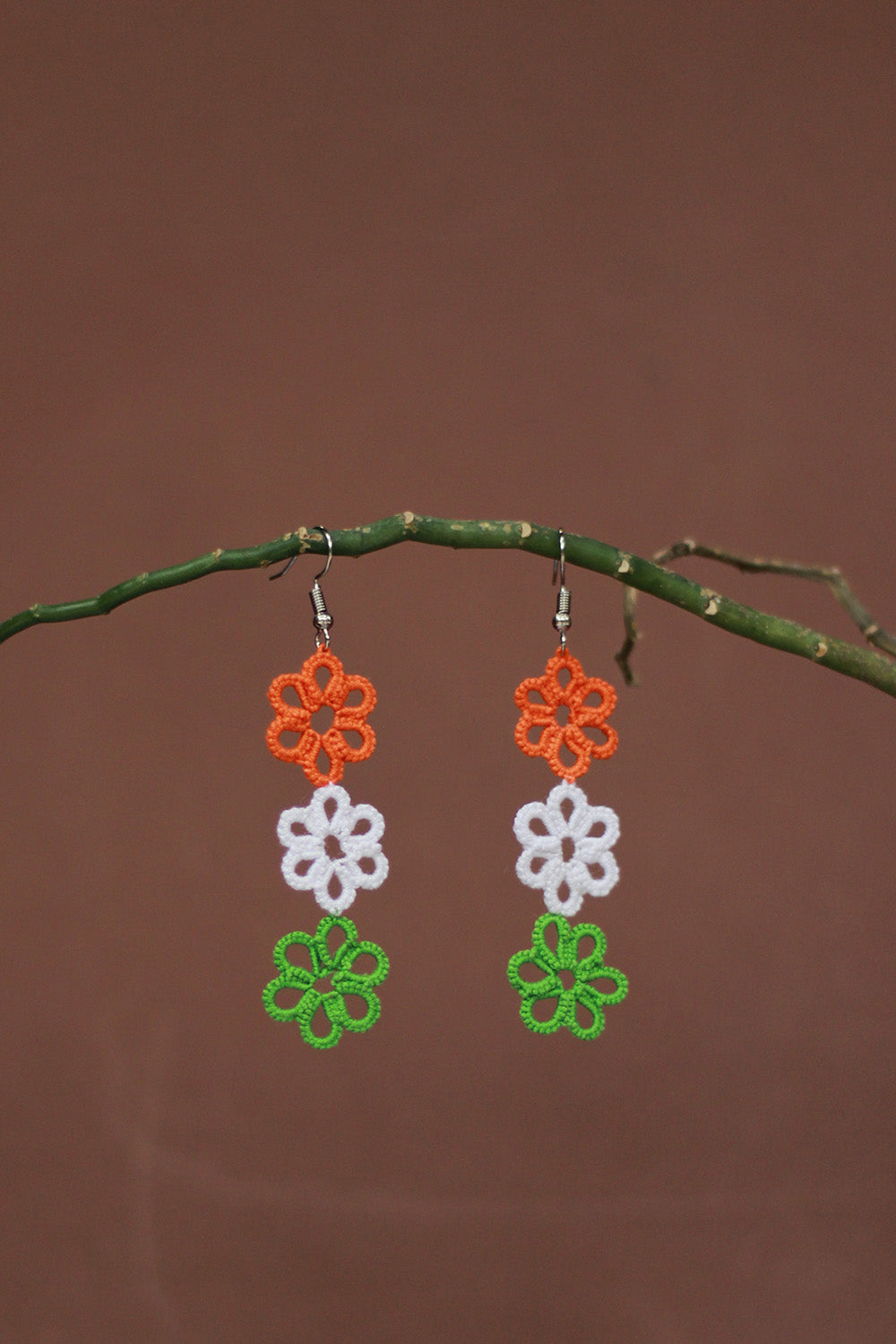 Knots to Node | Tricolor Earrings