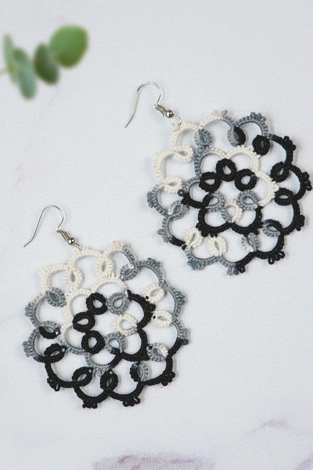 Knots to Node | Monochrome Melody Earrings