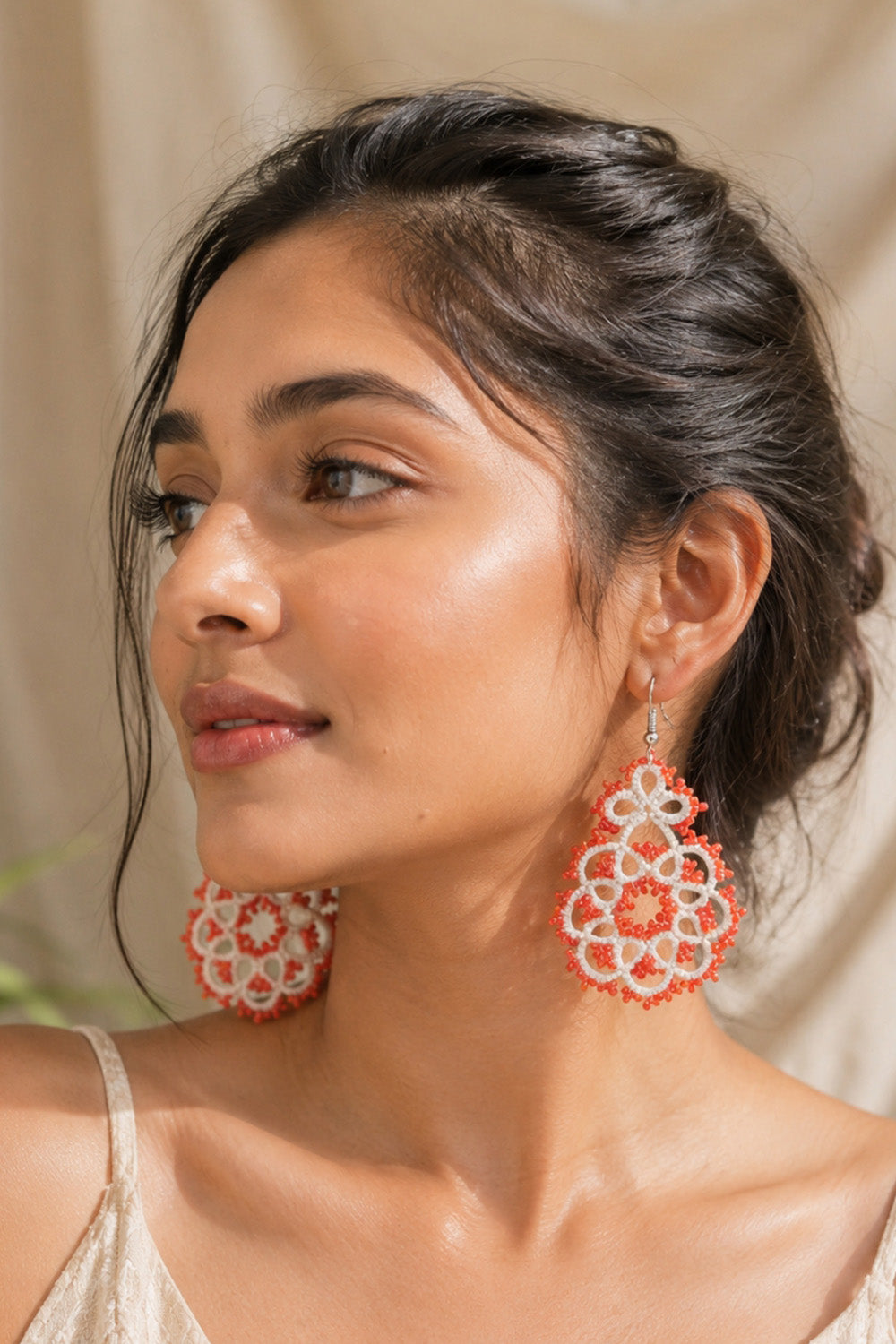 Knots to Node | Tangerine Twist Earrings
