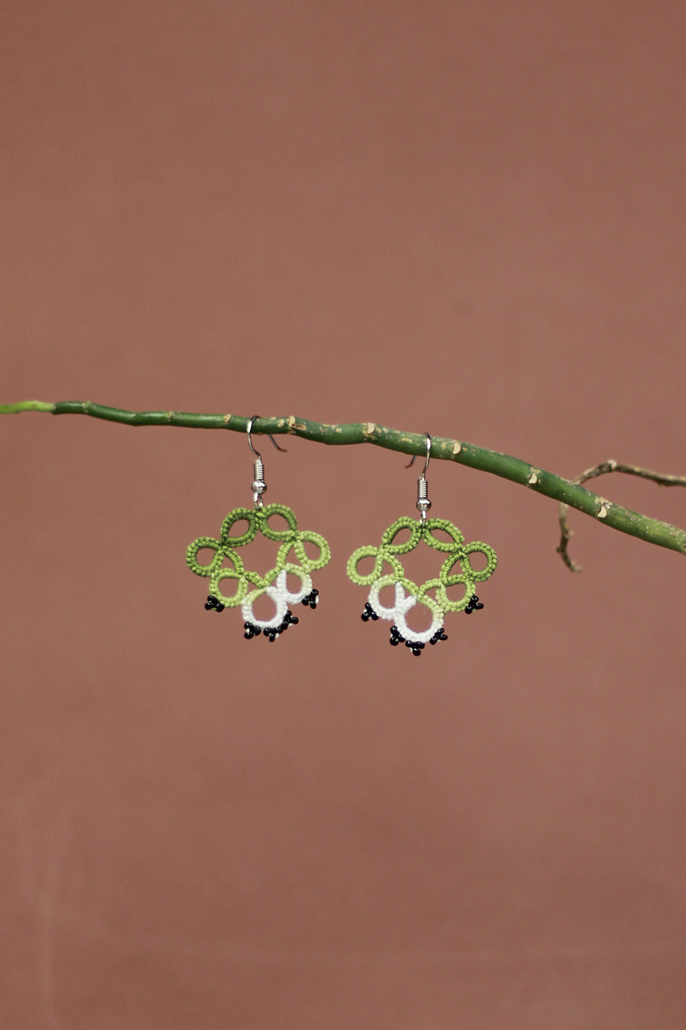Knots to Node | Olive Meadow Earrings