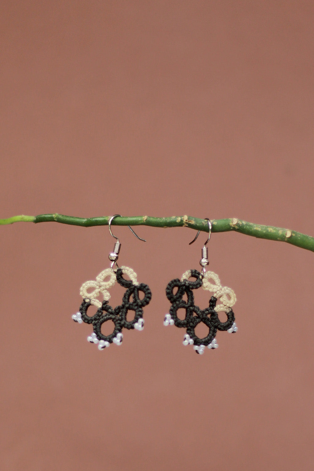 Knots to Node | Ash & Sand Earrings