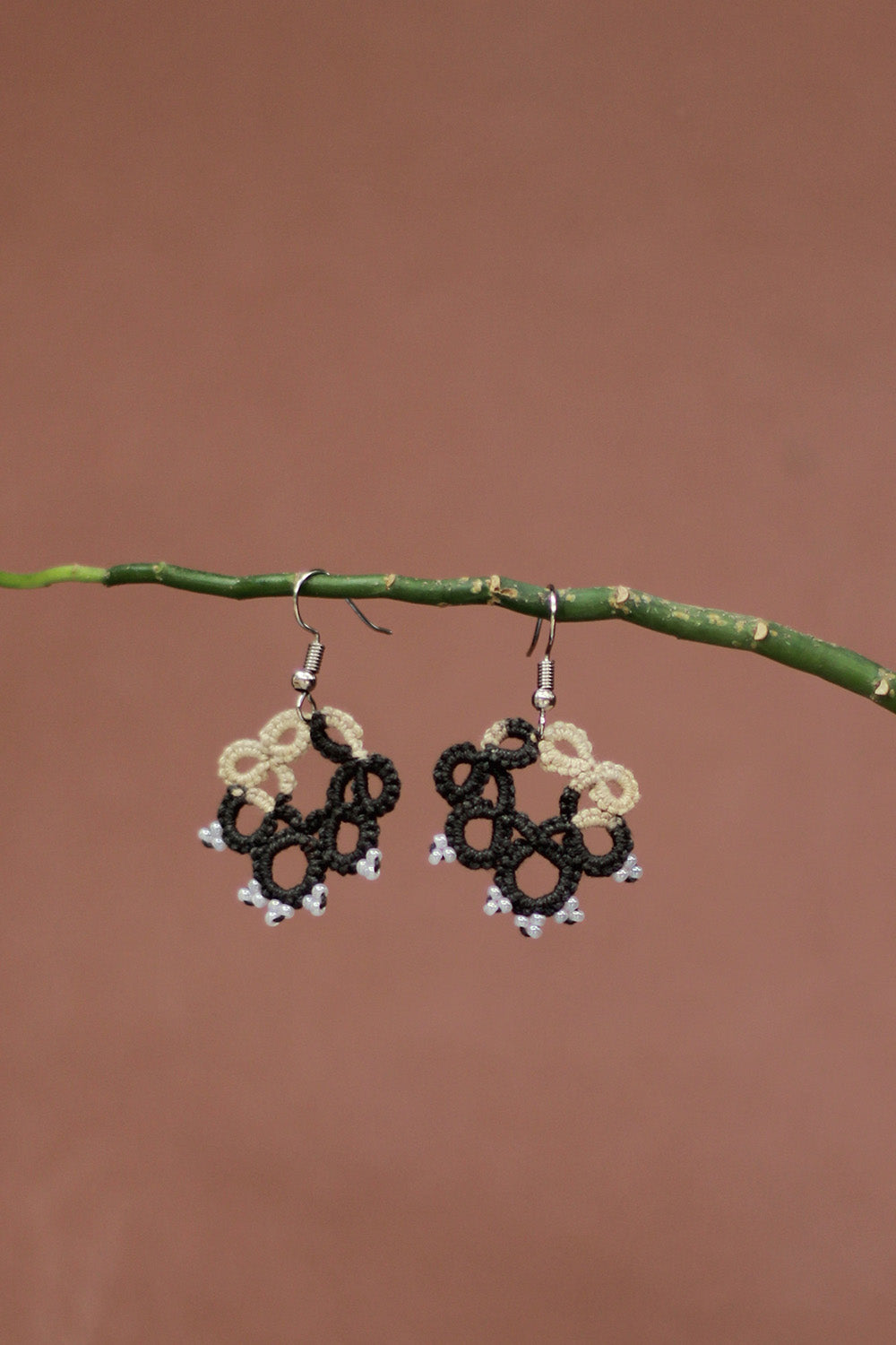 Knots to Node | Ash & Sand Earrings