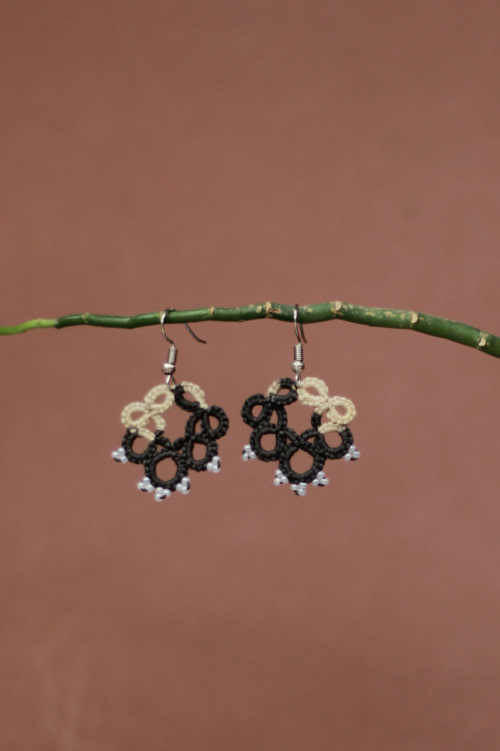 Knots to Node | Ash & Sand Earrings