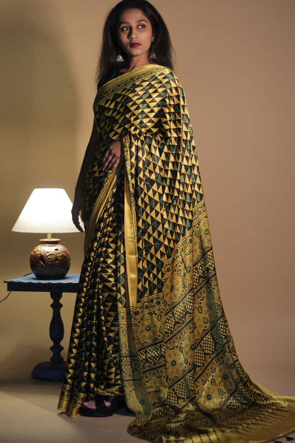 Sehar | Ajrakh Modal Saree