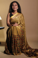 Bahaar | Ajrakh Modal Saree