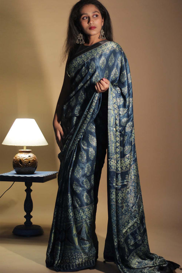 Chaman | Ajrakh Modal Saree