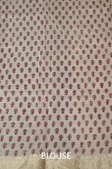 Maheshwari Bagh Saree | Cotton Silk | Red Paisley