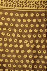 Modal Silk | Bagru Vanaspati Saree | Almond floral