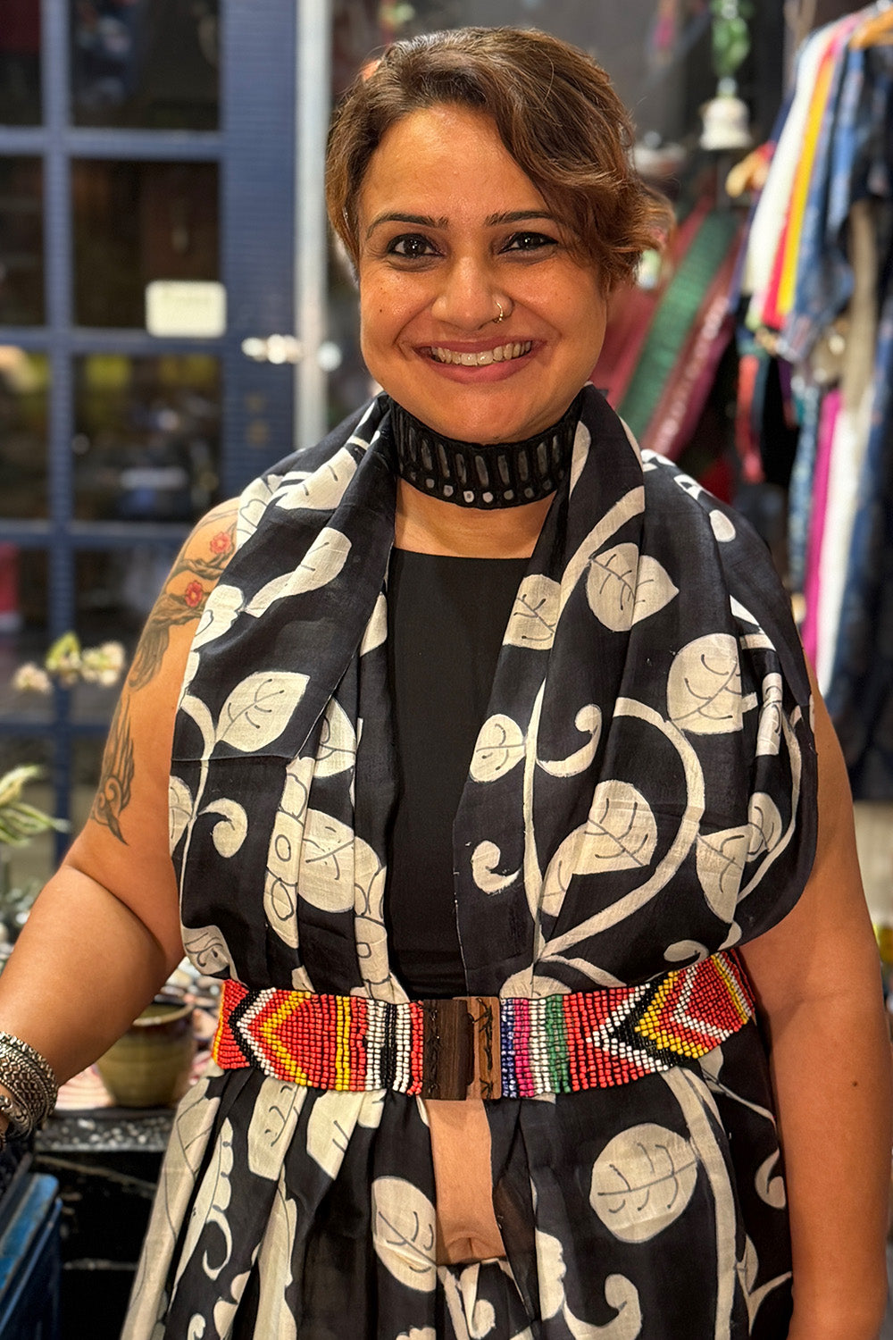 Handpainted Kalamkari | Murshidabad Silk Saree