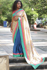 Sanganeri Sunrise Half Half Saree