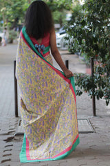 Sanganeri Sunrise Half Half Saree