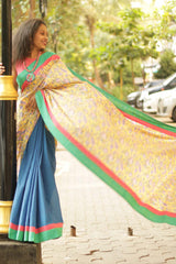 Sanganeri Sunrise Half Half Saree