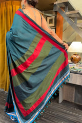 Mandira | Khunn Saree | Teal
