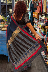 Modal Silk Saree with Banarasi Zari border