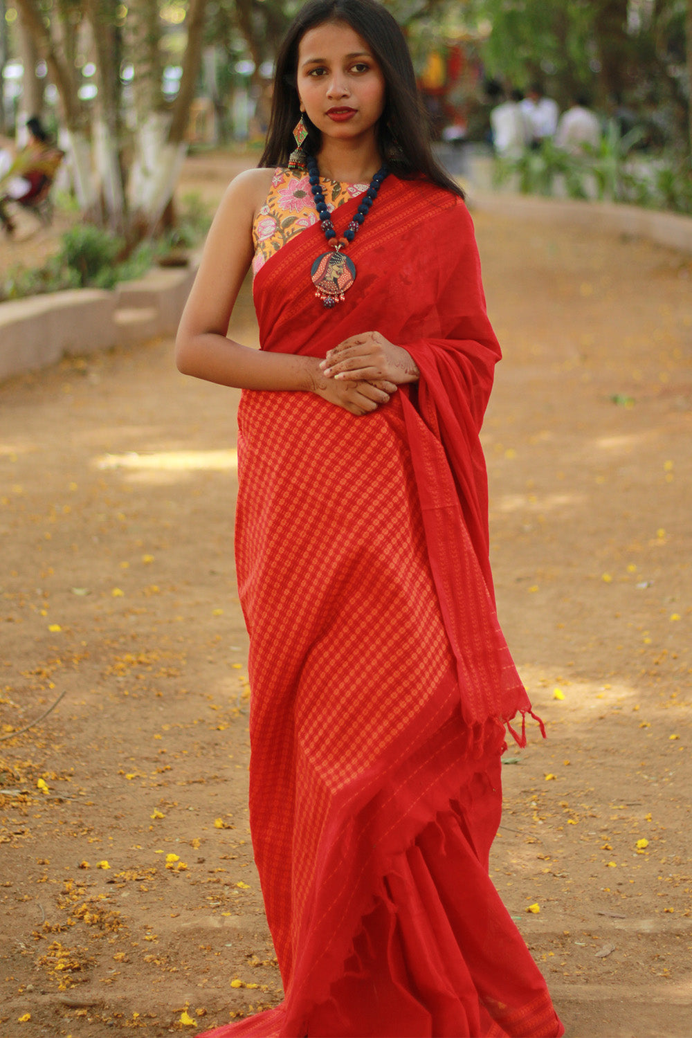 Handloom Cotton Saree | Begumpuri | Rouge