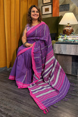Begumpuri Saree | Violet