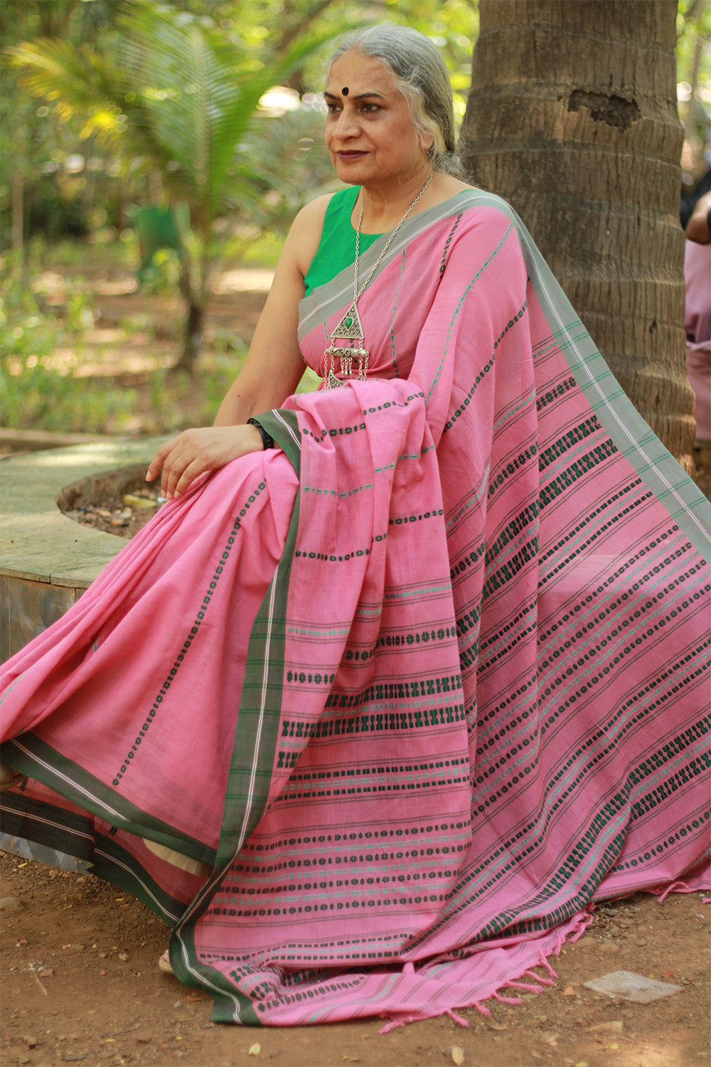 Handloom Cotton Saree | Begumpuri | Pink