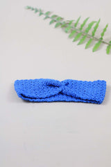 Crochet Hair Band- Cobalt