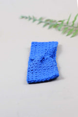 Crochet Hair Band- Cobalt