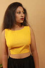 Reversible Blouse in Teal Sanganeri & Solid Chrome