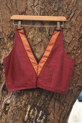 Sleeveless Khunn Blouse - Fuschia