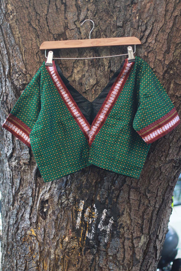 Khunn Blouse - Lime & Green