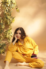 Go Boho Co-Ord Set- Yellow with Leirum Phee Pockets