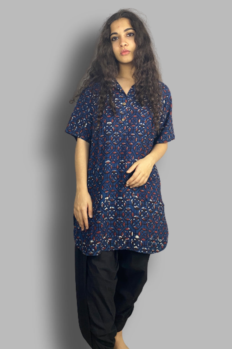 Basic Dhoti | Black Rayon