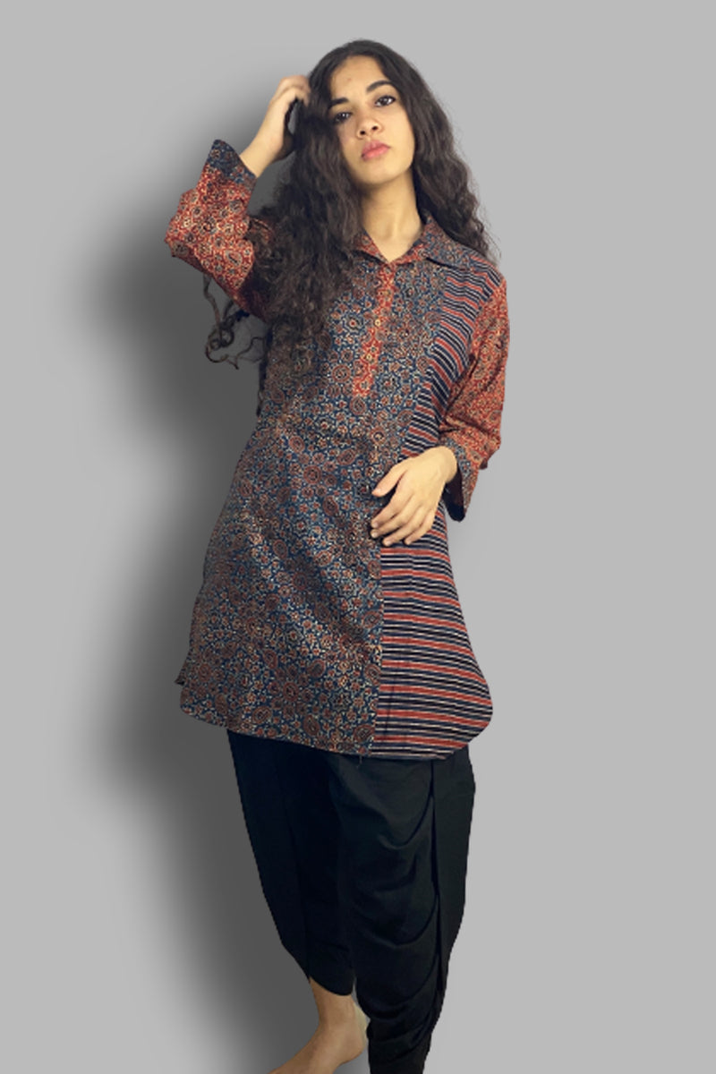Basic Dhoti | Black Rayon