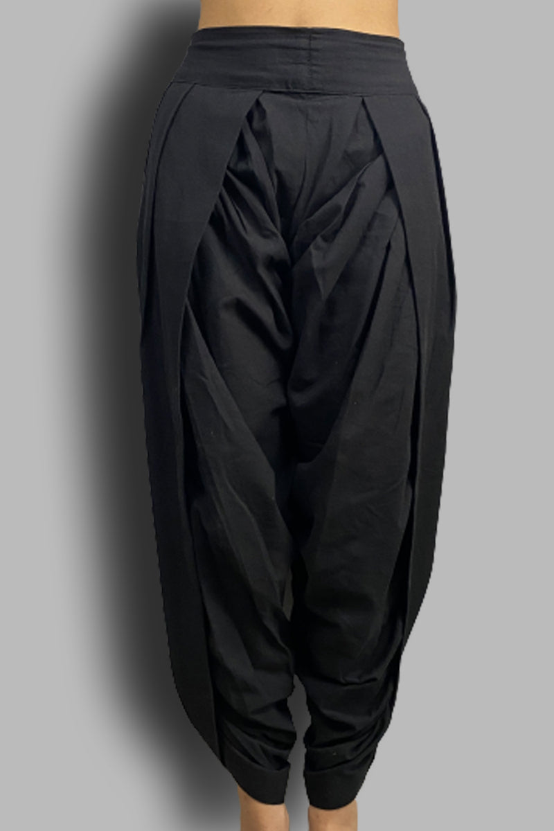 Basic Dhoti | Black Rayon