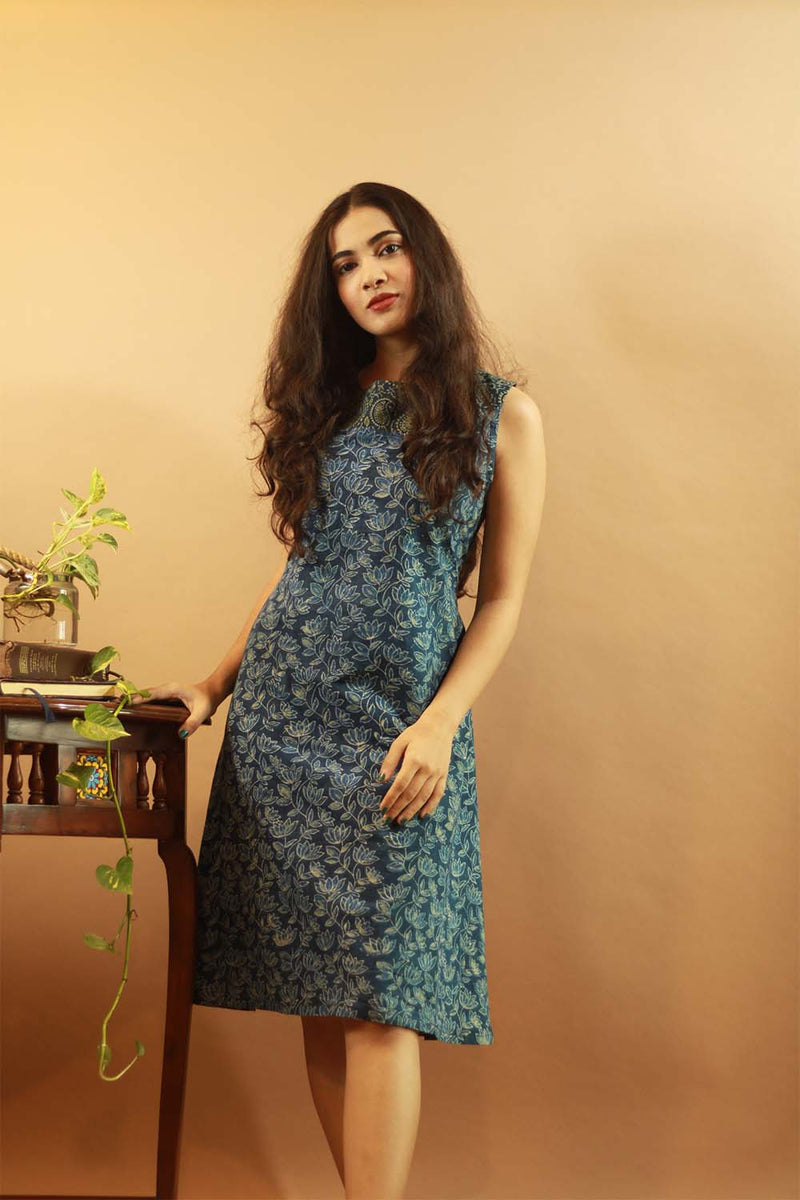Easy Shift Dress in Kamaliya Ajrakh