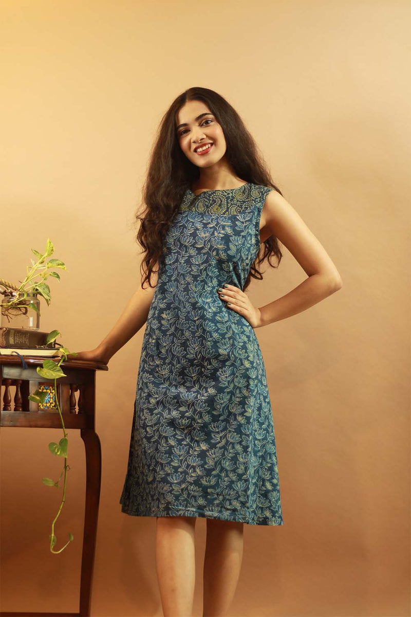 Easy Shift Dress in Kamaliya Ajrakh