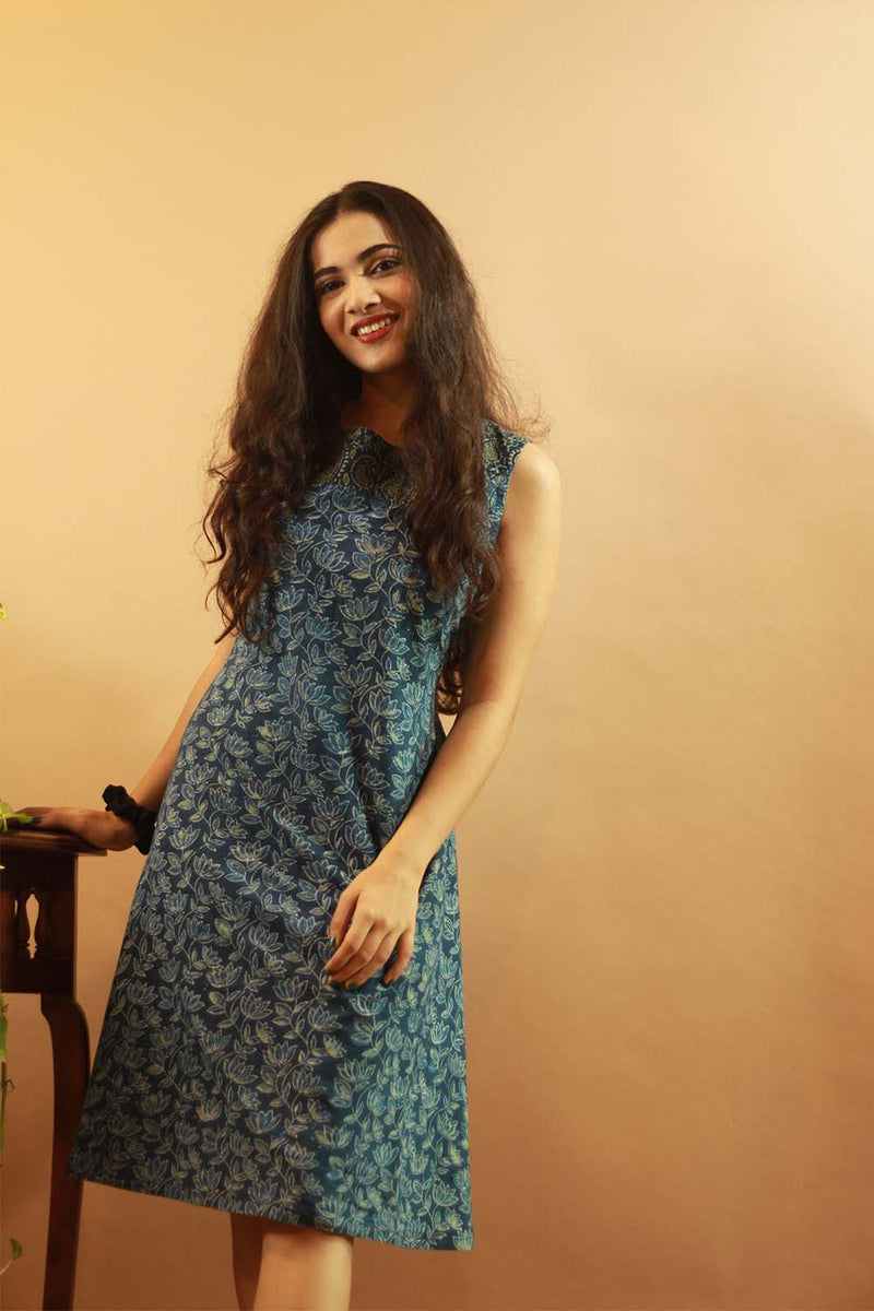 Easy Shift Dress in Kamaliya Ajrakh