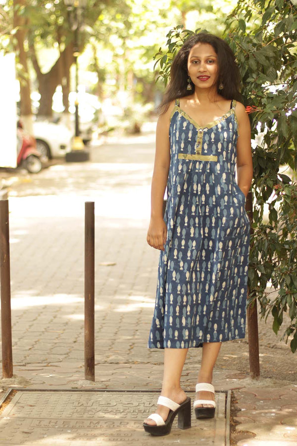 Sunset Soiree Spaghetti Dress- Fishing for Compliments