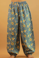 Sky Blue Sanganeri Harem Pants