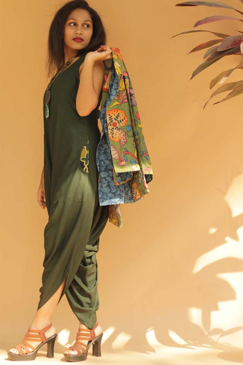 Short Jacket in Pen Kalamkari
