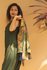 Short Jacket in Pen Kalamkari