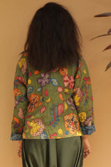 Short Jacket in Pen Kalamkari