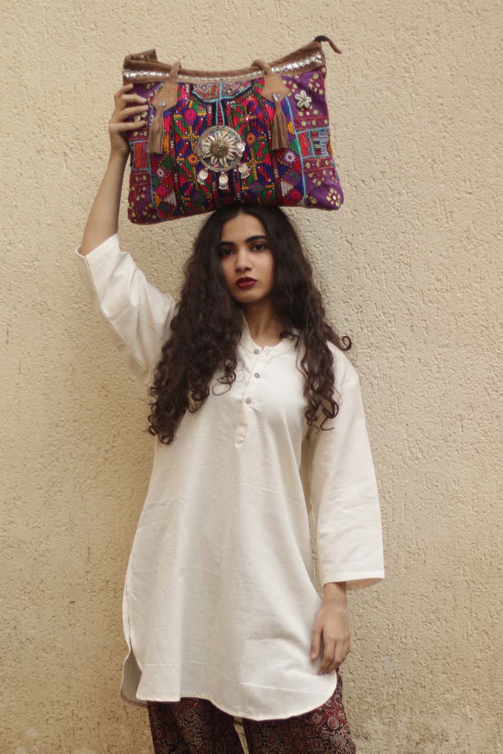 Short Kurta in Ivory