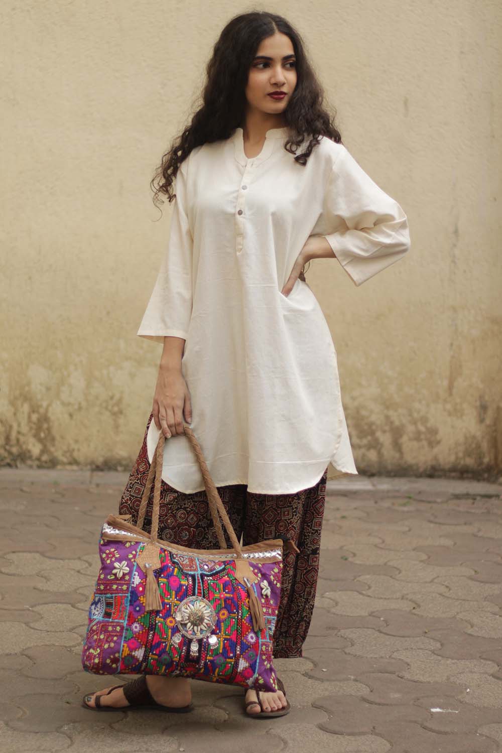 Short Kurta in Ivory