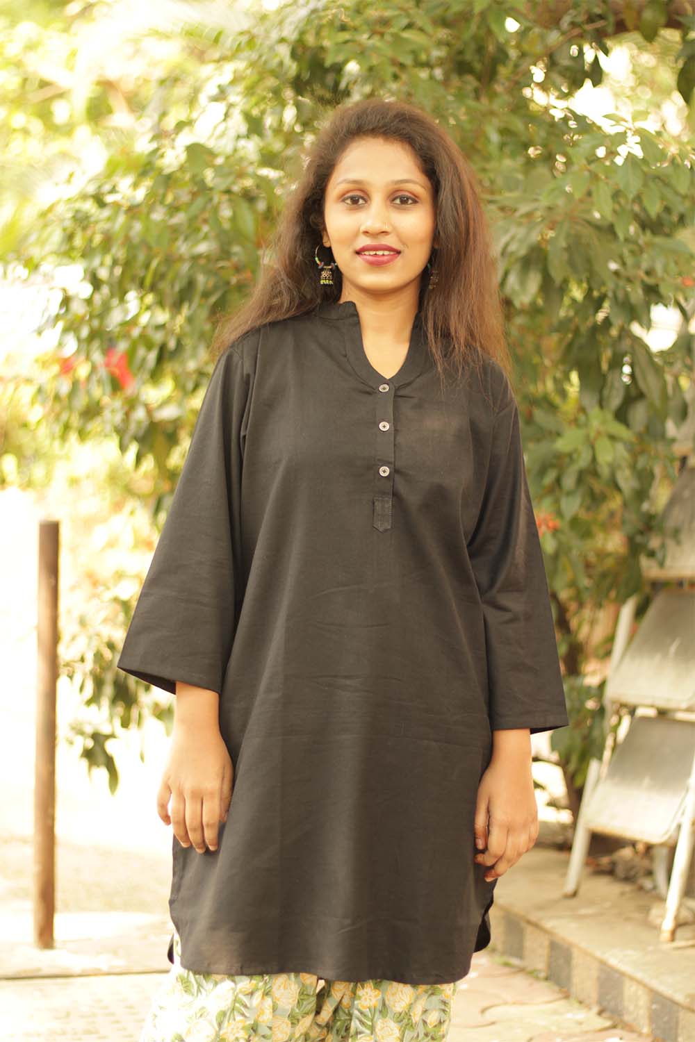 Short Kurta | Black