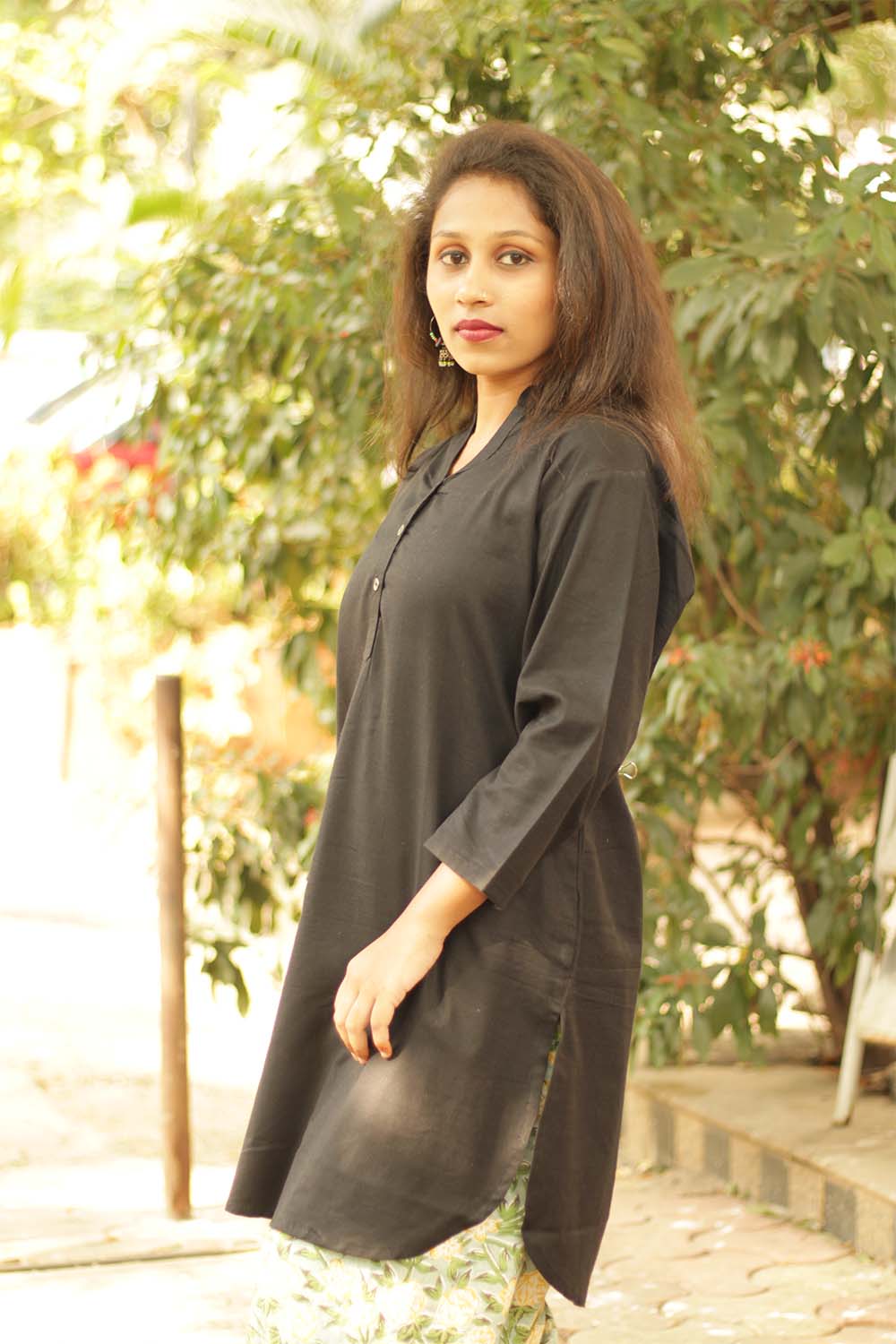 Short Kurta | Black