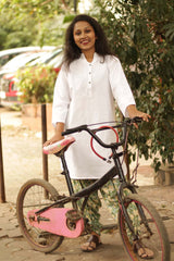 Short Kurta in White