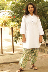 Short Kurta in White