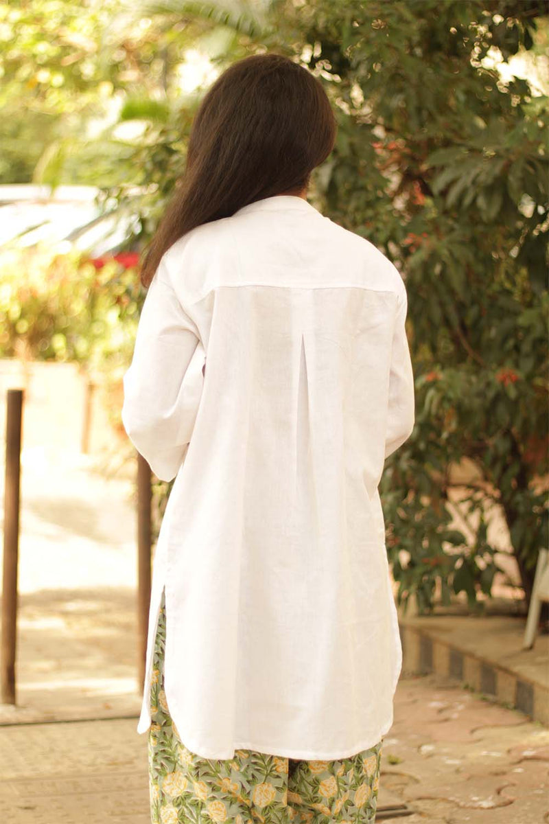 Short Kurta in White