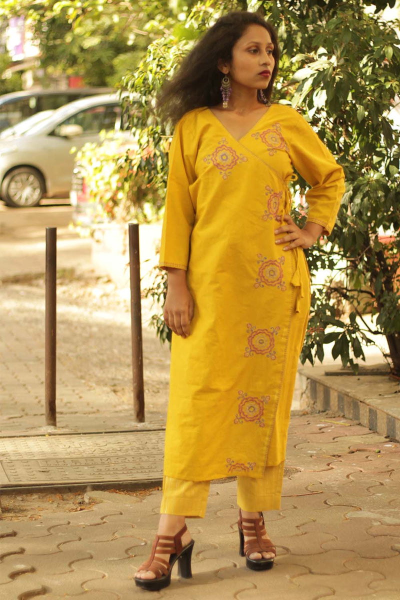 Zardi Nazakat- Hand Embroidered Angarkha