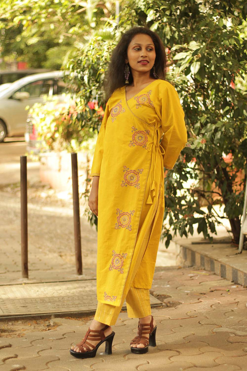 Zardi Nazakat- Hand Embroidered Angarkha