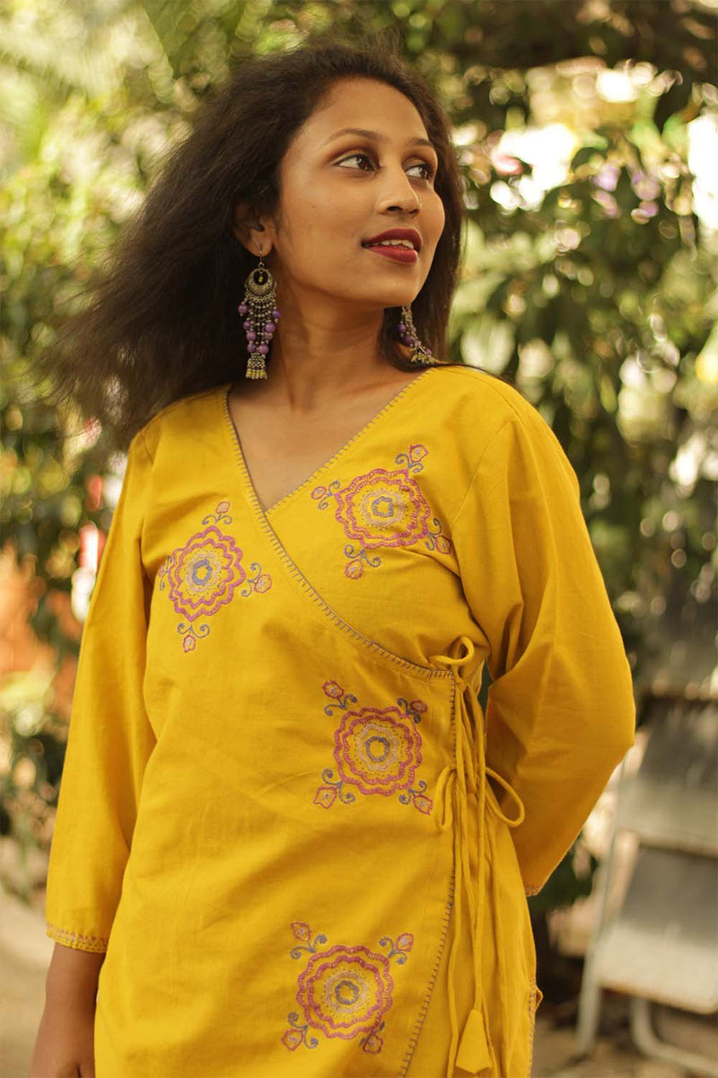 Zardi Nazakat- Hand Embroidered Angarkha