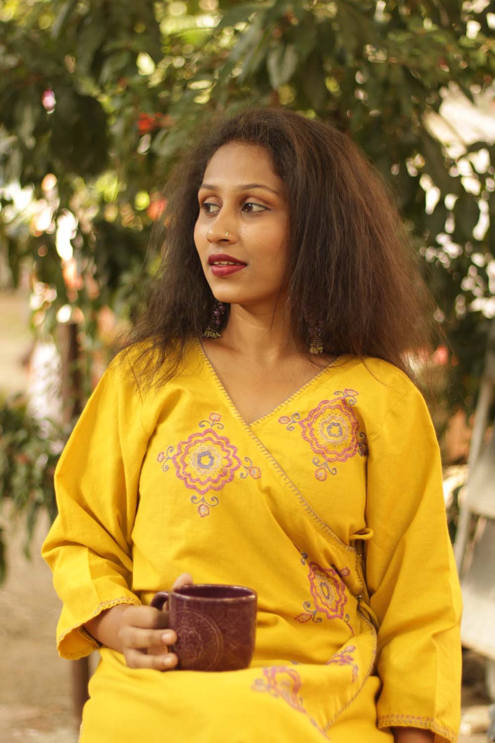 Zardi Nazakat | Hand Embroidered Angarkha